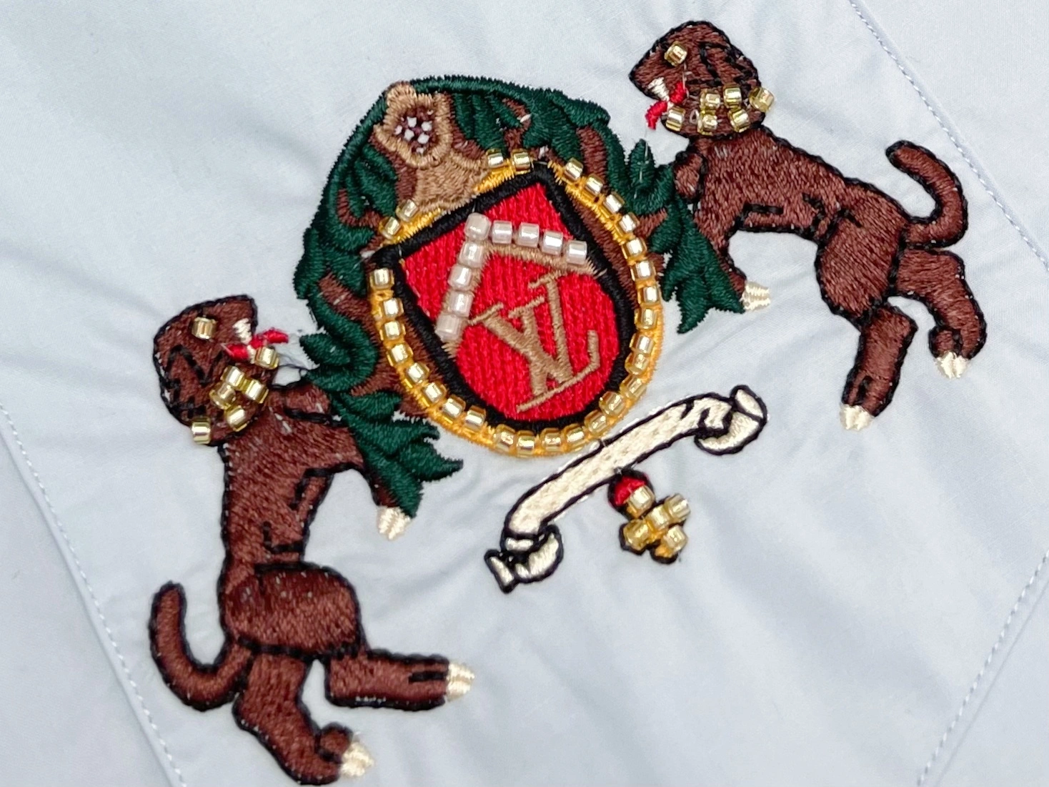wg.luxury- 8V embroidery cotton oversized item:E-F405A0529